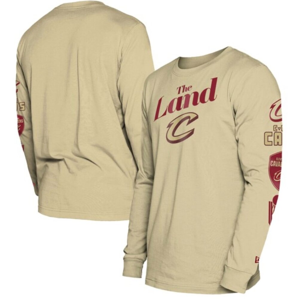 CLEVELAND CAVALIERS NEW ERA 23/22 CITY EDITION LONG SLEEVE T-SHIRT MEN'S SMALL